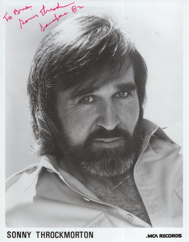 Sonny Throckmorton Large 10x8 MCA Records Early Hand Signed Photo