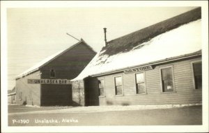 Unalaska AK Pat's Store & Bar Real Photo Postcard