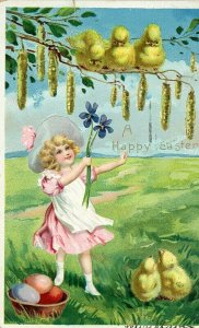 Postcard Raphael Tuck Embossed Easter, Clapsaddle signed.         P1