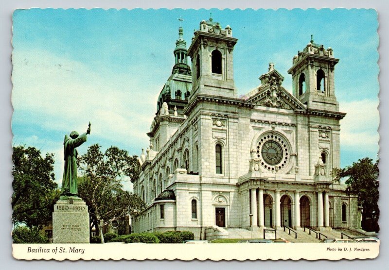 c1986 Basilica of St Mary Minneapolis Minnesota 4x6 VINTAGE Postcard 1585
