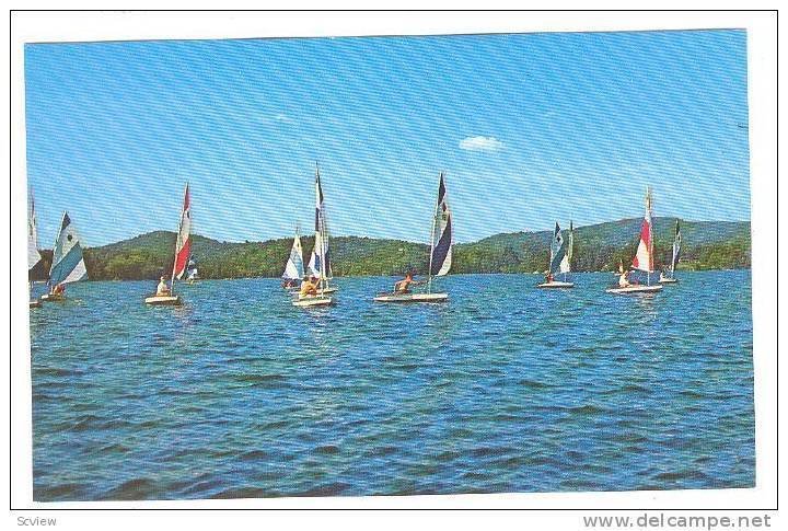 Sailing On Caspian Lake, Greensboro, Vermont, 1940-1960s