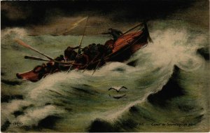 CPA Le HAVRE - Canot de Sauvelag en peril (105179)