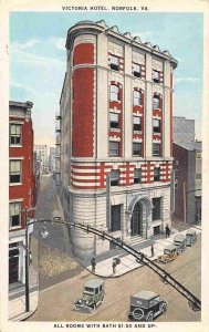 Victoria Hotel Norfolk Virginia 1920s postcard