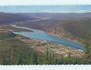 Unused Pre-1980 AERIAL VIEW Dawson City Yukon Territory YT A3902