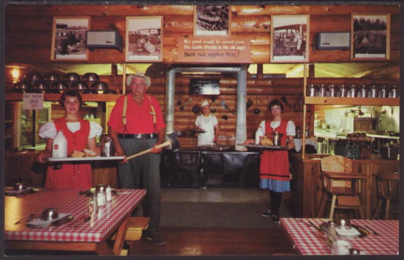 Paul Bunyan Logging Camp,Wisconsin Dells,WI Postcard