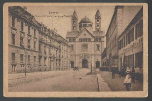 1903 PPC Speyer Germany Street Scene