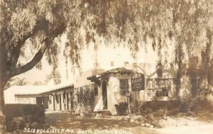 RPPC REED COURT Santa Barbara, CA Hollister Ave Roadside c1940s Vintage Postcard