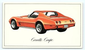 Car Advertising 1976 CHEVROLET CORVETTE COUPE Bicentennial Sponsor Postcard