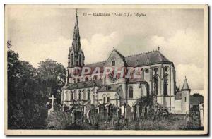 Old Postcard Hallines L & # 39Eglise Cemetery