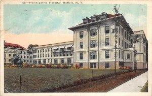 Buffalo New York 1925 Postcard Homeopathic Hospital 