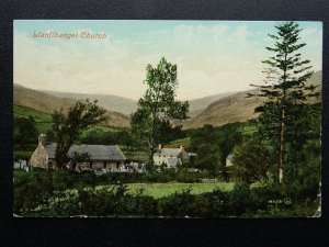 Wales Cymru ANGLESEY St Michael's Church, Llanfihangel Ysgeifiog c1915 Postcard