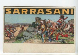 438645 Wild West Advertising German Circus SARRASANI Vintage postcard