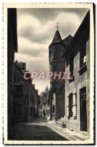 Old Postcard Old House Aubusson Rue Corneille And Tour From & # 39Horloge