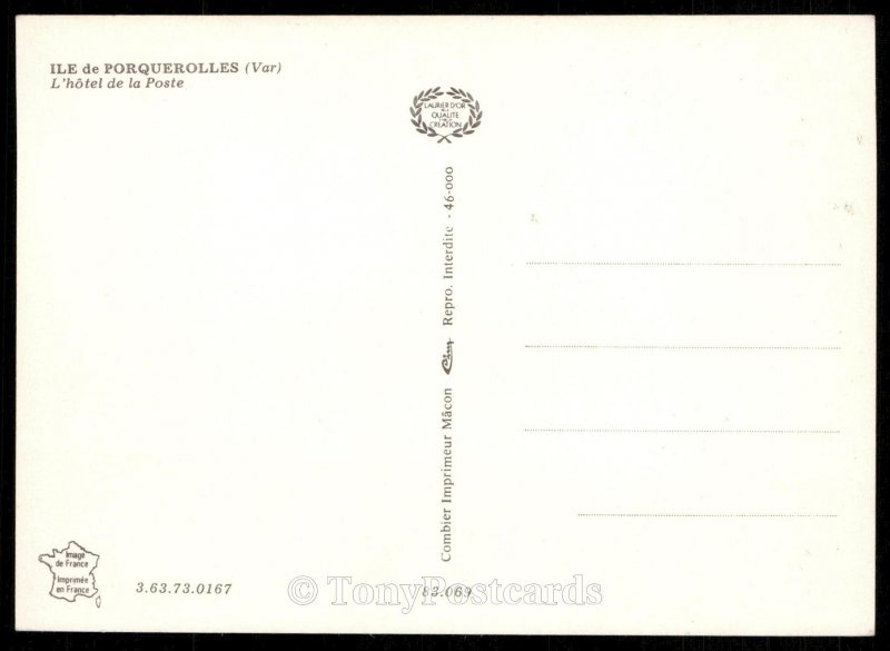 Ile de Porquerolles - L'Hotel de la Poste