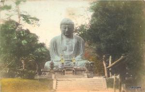 1906 Toyko Japan Buddah Hand Colored postcard 11284