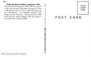 Pacific Southwest Airlines - Lockheed L-188  (AviationCards.com)