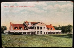 Vintage Postcard 1908 Morris County Golf Course, Morristown, New Jersey (NJ)