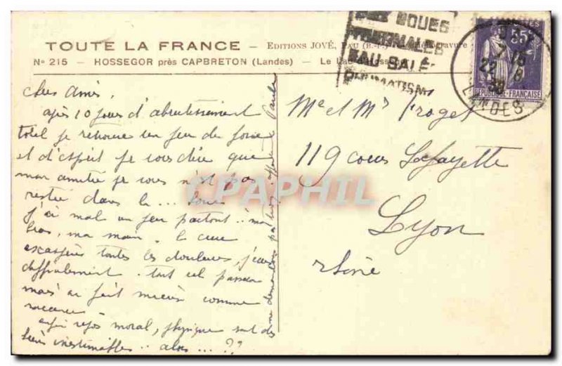 Postcard Old Hossegor close Capbreton