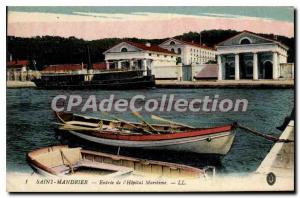 Postcard Old Saint Mandrier Entree Maritime Hospital