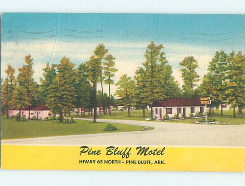 Linen PINE BLUFF MOTEL Pine Bluff Arkansas AR M6461