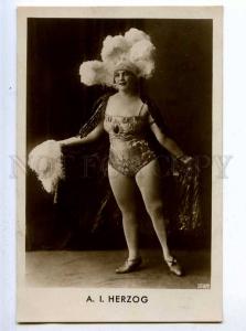 198091 CIRCUS A.I. HERZOG Dancer AUTOGRAPH 1931 PHOTO