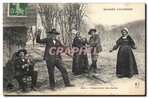 Old Postcard Folklore Auvergne The bourree Presentation ladies