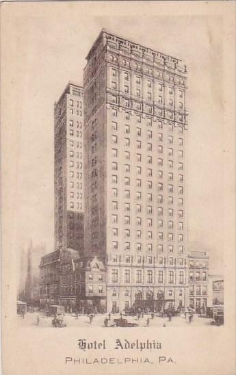 Pennsylvania Philadelphia Hotel Adelphia 1916