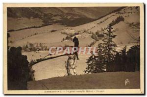 Old Postcard of Sports & # 39hiver Ski Lans A jump large hill