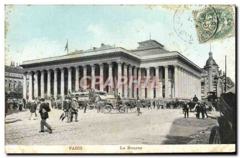 Old Postcard Paris Bourse