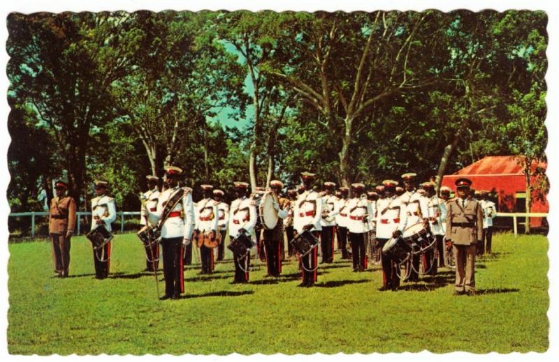 Barbados Bridgetown Royal Barbados Police Band 1960s Postcard