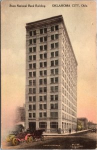 Hand Colored Postcard State National Bank Building in Oklahoma City, Oklahoma