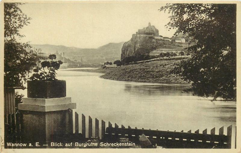 Czech R. Strekov Castle Wannow a. Elbe River