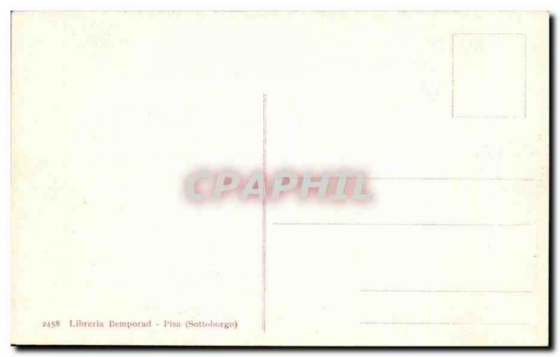 Old Postcard Pisa Baptistery Hi Fonte Battesimate e il Pulpito