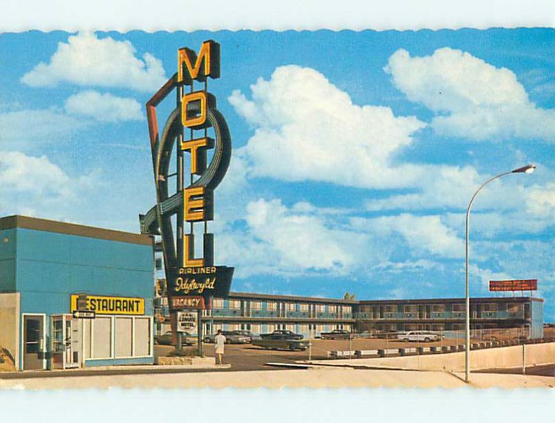 Unused Pre-1980 AIRLINER IDYLWYLD MOTEL Saskatchewan Canada u4825