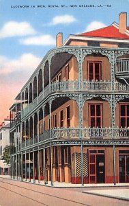 Lacework in Iron Iron Embroidered on many of the Old Buildings - New Orleans,...
