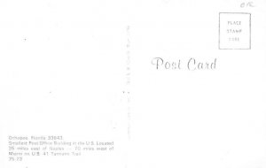 Post Office Smallest Post Office Building in US - Ochopee, Florida FL  