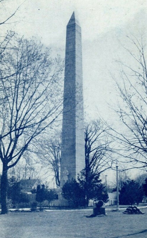 Vintage Post Card Monument Park Hero Monument Fort Recovery, Ohio