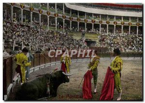 Old Postcard Sport Spain Bullfight Toro Bull The puntilla