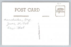 RPPC   1948  Manchester Vermont     Postcard