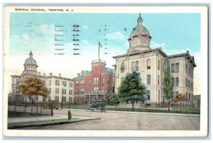 1928 Normal School Exterior Building Trento New Jersey Vintage Antique Postcard