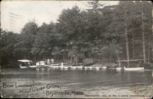 Bryantville Massachusetts Mayflower Grove Boat Landing c1910 Vintage Postcard