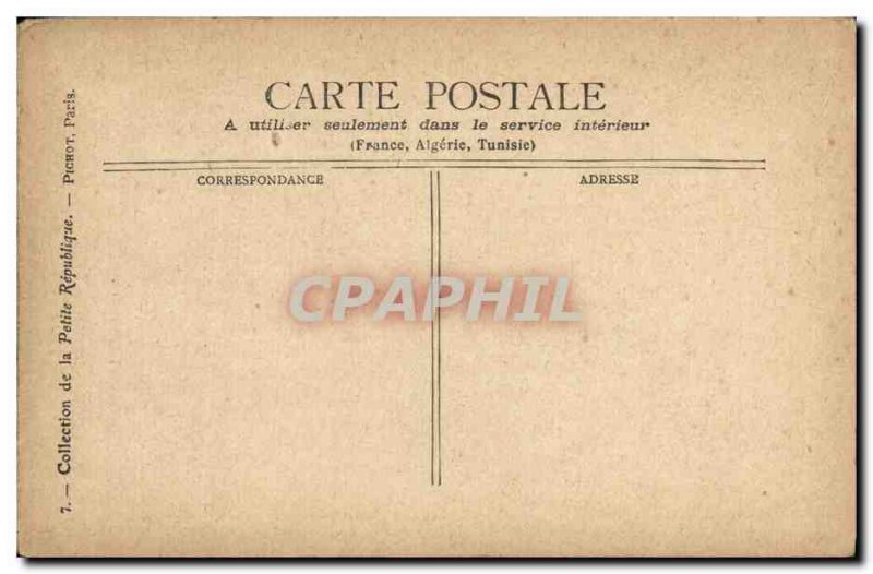 Old Postcard Paris Pantheon