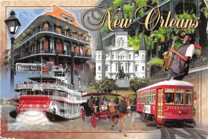 US7 USA New Orleans steamboat tram multi view 2017