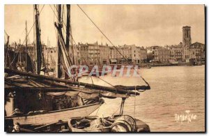 Postcard Old Port of La Rochelle to St Savior boat fishing