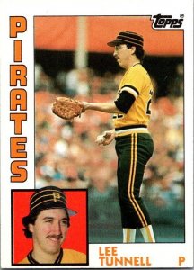 1984 Topps Baseball Card Lee Tunnel Pittsburgh Pirates sk3586