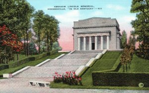 Vintage Postcard 1930s Abraham Lincoln Memorial Hodgenville In Old Kentucky K.Y.