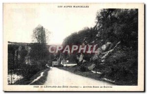 Postcard Old St Leonard Hood Alpes Mancelles Arrival Route Gesvres