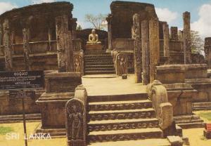 Sir Lanka Lankan Vatadage Circular Relic Shrine Polonnaruwa Period Postcard