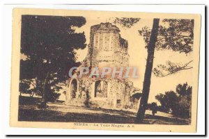 Old Postcard Nimes La Tour Magne