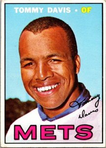 1967 Topps Baseball Card Tommy Davis New York Mets sk2248